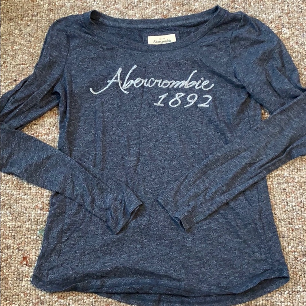 dark blue abercrombie and fitch long sleeve